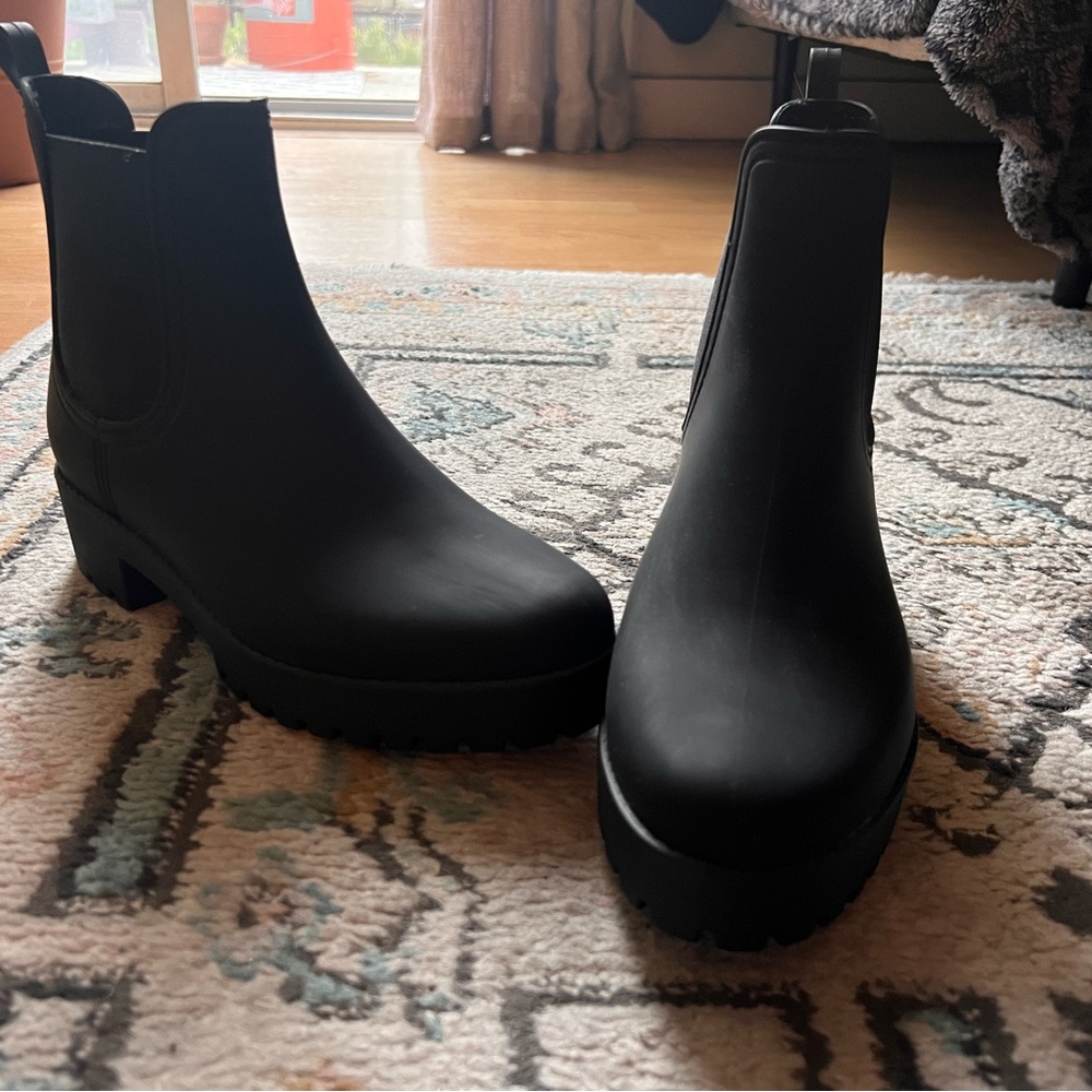 Jeffery Campbell Play Cloudy Rain Boots- worn once